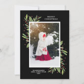 ホリーとベリーのクリスマスフォト シーズンカード (正面)