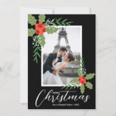 ホリーとベリーのクリスマスフォト シーズンカード (正面)