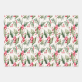 ホリーとベリーのフェスティバル包装紙 ラッピングペーパーシート (正面)