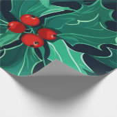 ホリーとベリーのラッピング紙 ラッピングペーパー (角)