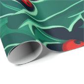 ホリーとベリーのラッピング紙 ラッピングペーパー (ロールコーナー)