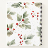ホリーとベリーの水色 ノートブック (裏面)