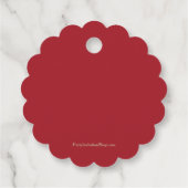 ホリーとベリーの赤いメリークリスマスホタテ フェイバータグ (裏面)