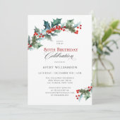 ホリーとベリーエバーグリーン80thバースデーパーティー 招待状 (スタンド正面)