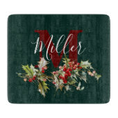 ホリーとベリーパーソナライズされたのカッティングボード カッティングボード (正面)