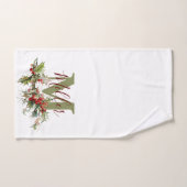 ホリーとベリーパーソナライズされた ハンドタオル (ハンドタオル)