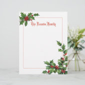 ホリーとベリー文房具またはスクラップブック紙 (スタンド正面)