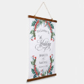 ホリーとベリー結婚の歓迎 吊り下げ型タペストリー (傾斜あり)