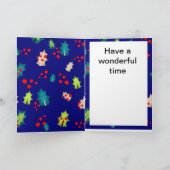 ホリーとベリー編集可能 カード (内部)