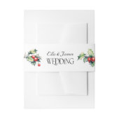 ホリーとレッド結婚・ベリー 招待状ベリーバンド (正面例)