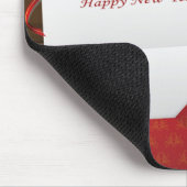 ホリーと写真を追加して新年のマウスパッドをカスタマイズ マウスパッド (コーナー)