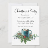 ホリーと冬の緑豊かなホットチョコレート 招待状 (正面)