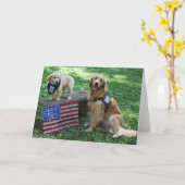 ホリーと子犬のカード カード (黄色い花)