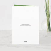 ホリーと教会のヴィンテージのクリスマスカード シーズンカード (裏面)