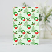 ホリーと木々とリース、おお！ サンキューカード (スタンド正面)