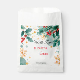 ホリーと水結婚色クリスマス フェイバーバッグ