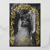 ホリーと結婚の幸せ写真 箔シーズンカード (正面)