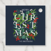 ホリーと緑のメリークリスマスホリデー フェイバータグ (裏面)