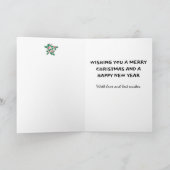 ホリーと赤い果実、オリジナルアート、あなたの言葉 カード (内部)