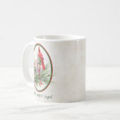 ホリーと(鳥)ショウジョウコウカンチョウクリスマスの素敵なランタン コーヒーマグカップ (正面左)
