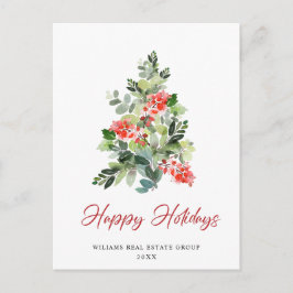 ホリーのクリスマスツリー　コーポレートグリーティングホリデー ポストカード
