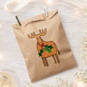 ホリーのトナカイ フェイバーバッグ (クリップ留めされた状態)