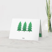 ホリーのホリデーカードの花束でホールをデッキ カード (裏面)