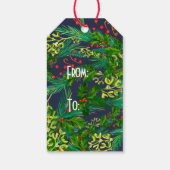 ホリーのミスタントメリークリスマスプラントグリーンレッド ギフトタグ (裏面)