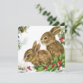 ホリーのヴィンテージクリスマスバンニー シーズンカード (スタンド正面)