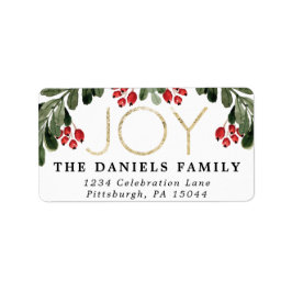 ホリーの喜ばしい枝 ラベル