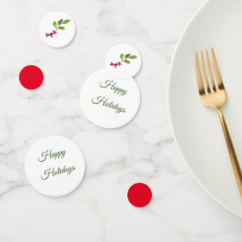 ホリーの果実と葉の祝祭日 コンフェッティ