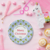 ホリーの果実と葉はメリークリスマス ペーパープレート (パーティー)