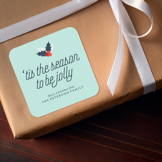 ホリーの枝 スクエアシール