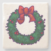 ホリーの枝 ストーンコースター (正面)