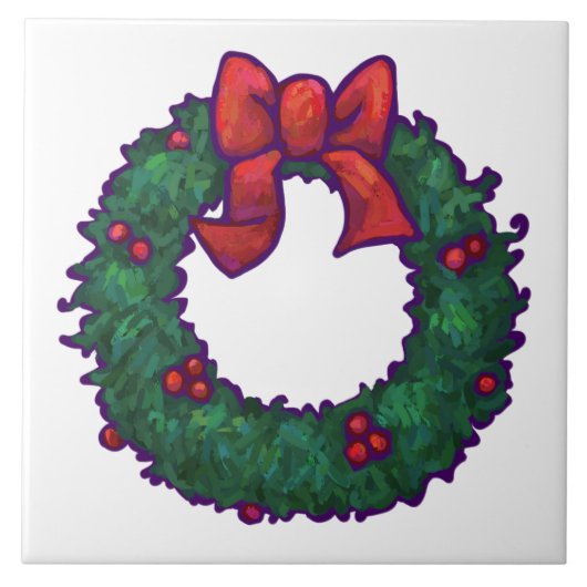 ホリーの枝 タイル (正面)