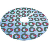 ホリーの枝 ブラッシュドポリエステルツリースカート (アングル)