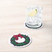 ホリーの枝 ラウンドペーパーコースター (インサイチュ)