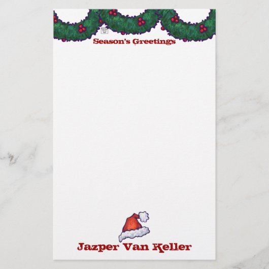 ホリーの枝 便箋 (正面)