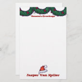 ホリーの枝 便箋 (正面/裏面)