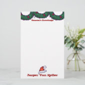 ホリーの枝 便箋 (スタンド正面)