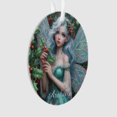 ホリーの美しい12月の妖精 オーナメント (正面)