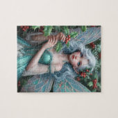 ホリーの美しい12月の妖精 ジグソーパズル (横)