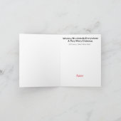 ホリーの面白いドクロのクリスマスカード カード (内部)