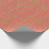 ホリーは白いドットをオレンジ色に付ける ラッピングペーパー (角)