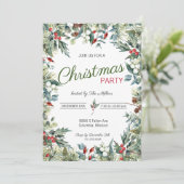ホリーアンドアイビークリスマスパーティの招待状 招待状 (スタンド正面)