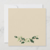 ホリーアンドアイビーボタニカルクリスマスリース サンキューカード (裏面)