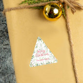 ホリーアンドベリーホリデークリスマス 三角形シール