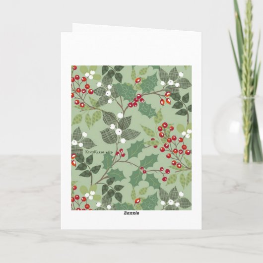 ホリーアンドミストレカスタムトー文字ホリデーカード シーズンカード (裏面)