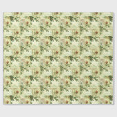 ホリーアンドロビンズホリデーパターン ラッピングペーパー (フラット)