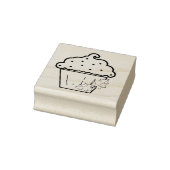 ホリーアートスタンプ付きクリスマスカップケーキ ラバースタンプ (スタンプ)